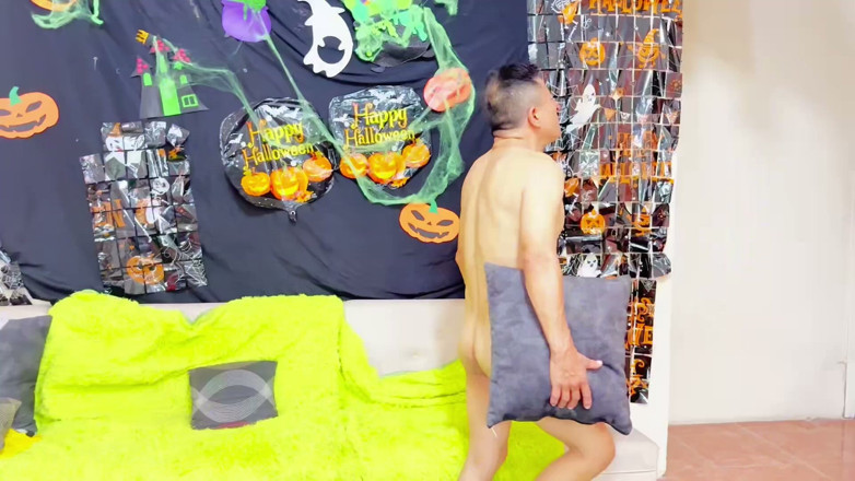 Lady: The Beautiful Stepdaughter Celebrates Halloween by Fucking Her Stepfather