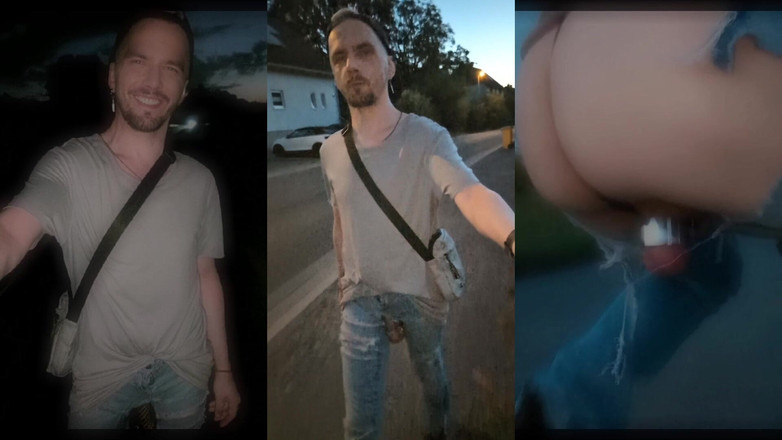 kinkygaynudist: Walking Through the City in Bottomless Jeans