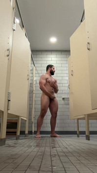 Beefy Muscle Locker Room Showers