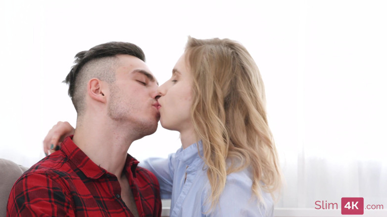 Slim4K: Lovely teenage babe gets her pretty face glazed