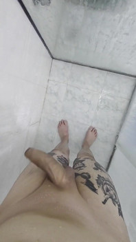 Een erg hete douche