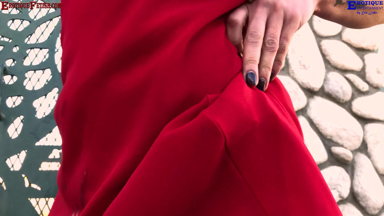 Erotique Fetish: Erotique Entertainment - Red dress outdoor cum showers amateur Milka Porkova...