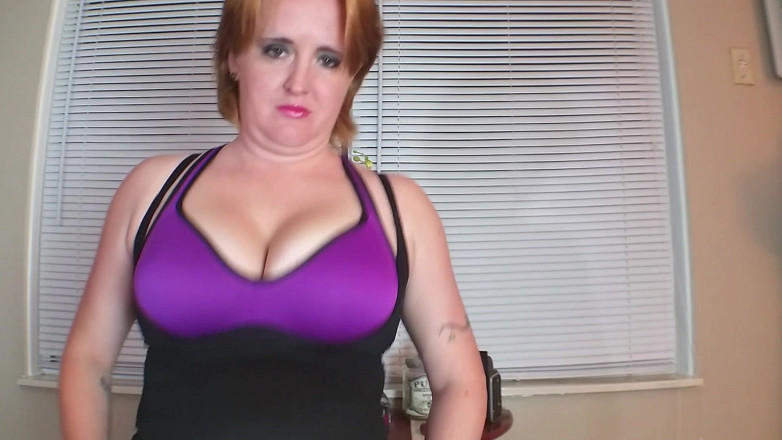 Kennedy Channing: Purple Sports Bra Titjob Sends Cum Flyin