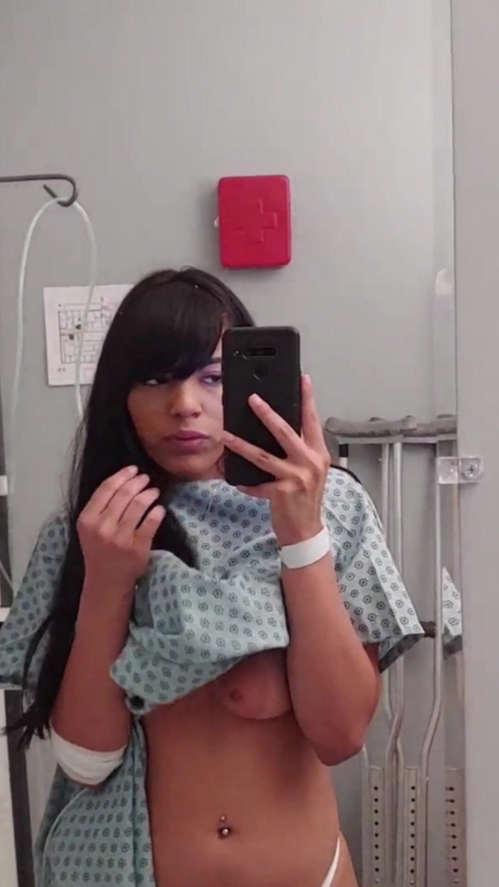 CamSoda: Busty Big Ass Quarantined Teen Almost Caught Masturbating in Hospital...