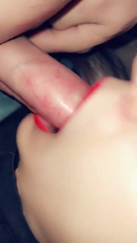 Beautifully Sucks Cock in Mouth, Deep Blowjob