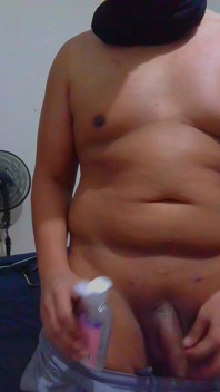 Stroking My Oiled Cock