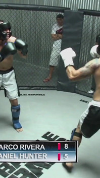 Hot blonde teen gets facial in boxing ring