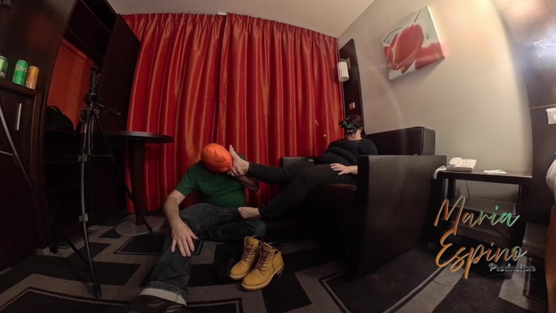 Cruel Maria: My Submissive Loves My Feet