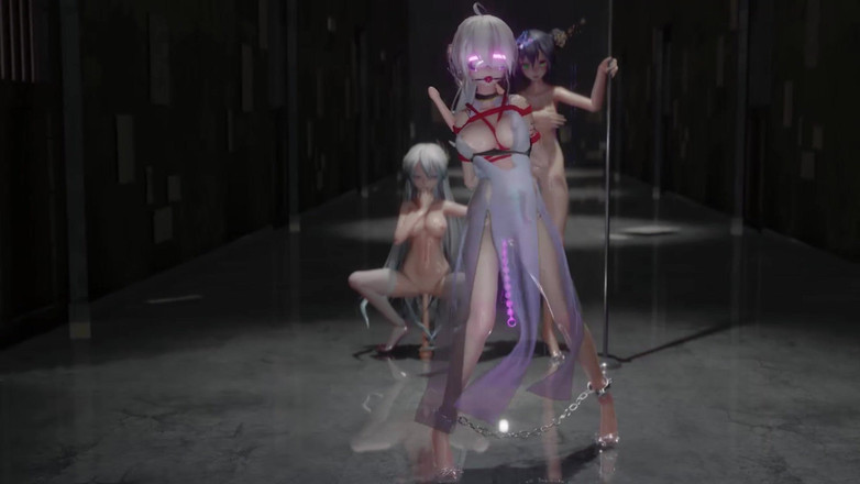 MikuMotion: ボンデージ;訓練;バットプラグ;アナルビーズ;ボールギャグ