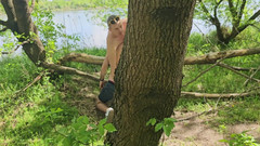 Nick Lewis: Forest Cruising Turns Into a Triple Blow & Cum Party
