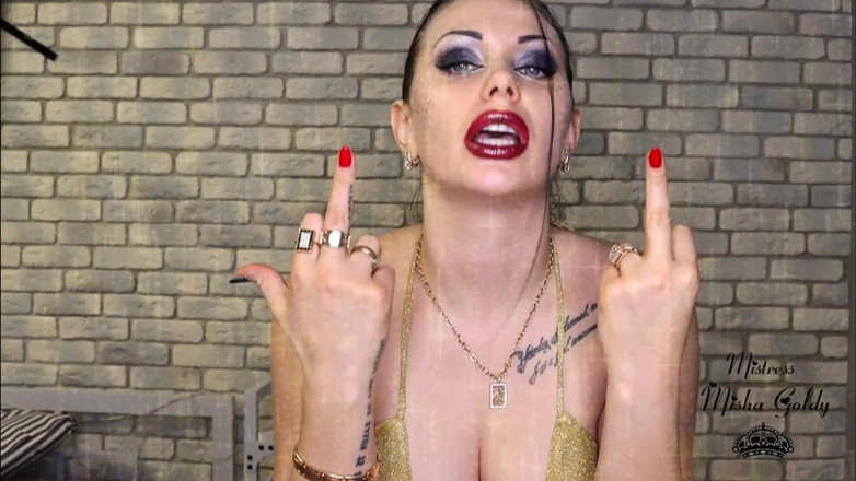 Goddess Misha Goldy: ¡Haciendo clic, haciendo clic, haciendo clic en mis clips! Eres...