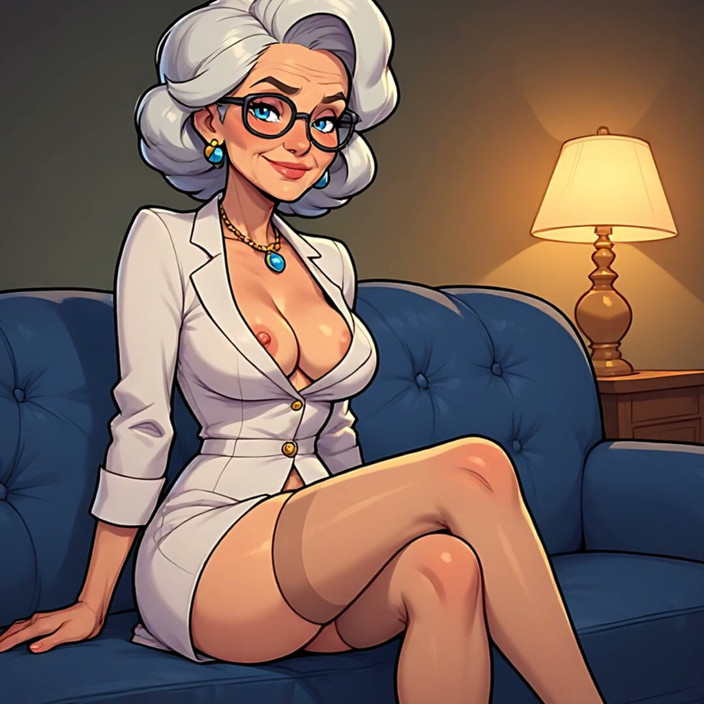 AI Porn: Cartoon Style Art Tits Out MILFs