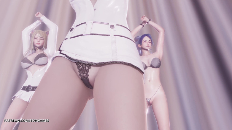 3D-Hentai Games: Momoland - Baam Ahri Kaisa Evelynn sexy striptease League of Legends...