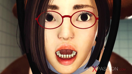 3dxpassion: Jessica 5000 in action! Small wet tight pussy and a big...