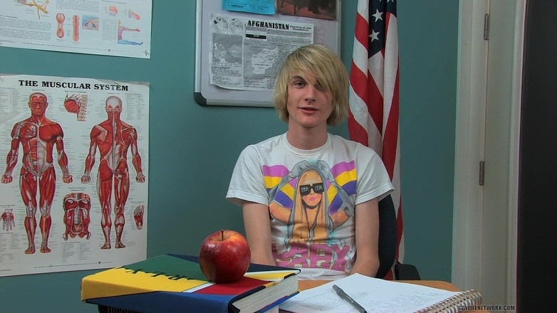 Teach Twinks: Gay tóc vàng twink preston andrews phỏng vấn