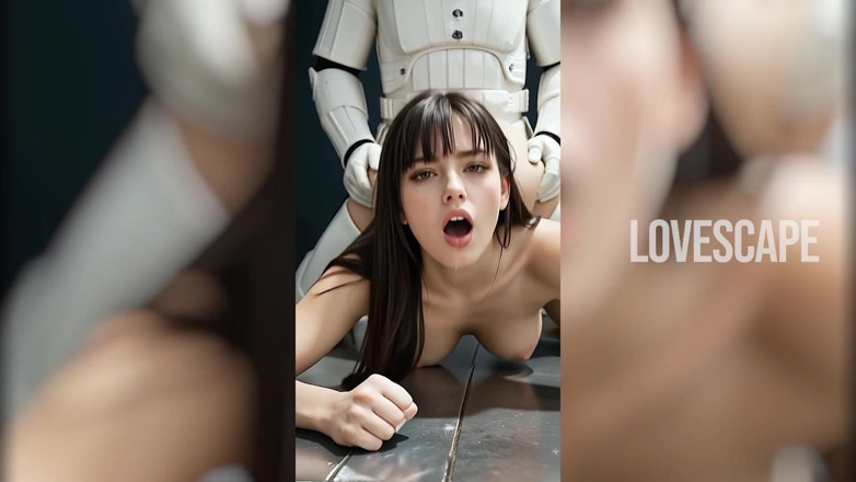 Lovescape: Штормовая подруга принимает два: дикий тройничок с солдатом