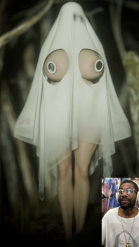 This Halloween Ghost Meme Waifu Teases Her Thicc Breasts for You to Cum