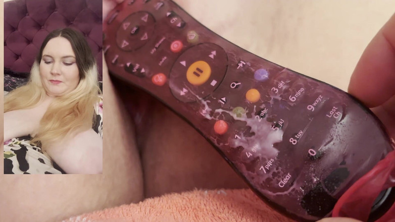 MissFFW: Fickknochen crams die tv-Fernbedienung in meinem versauten loch