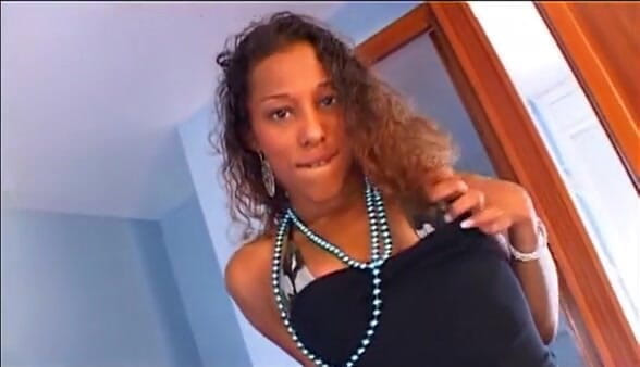 European Classics: Tight ebony teen riding cock with her ass