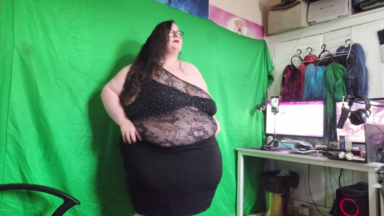 SSBBWLadyBrads: SSBBW sinnliche Bewegungen und strippen