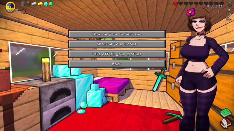 Alita: Hornycraft Minecraft parodie - Steve bekommt einen schlampigen handjob von jenny...