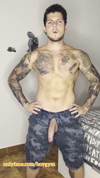 My Big Cock Cums in Military Outfit! with No Touch