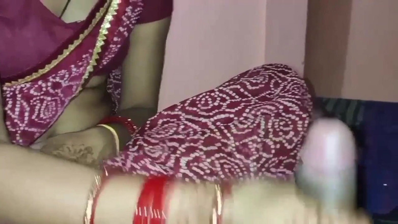 Janvibhabhii: Blowjob und harte muschi lecken, sexvideo des frisch verheirateten paares...