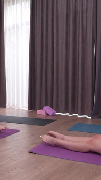Flexible Gymnasts Anal Orgy with Huge Cocks at the Yoga Class