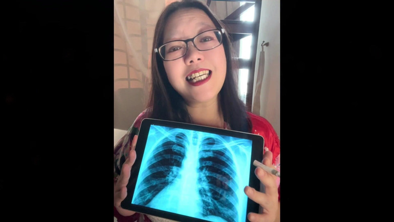 Smoking Asian: Darkside chainsmoking - asiática copd dano pulmonar fantasia: Xray + Cancer Cig...
