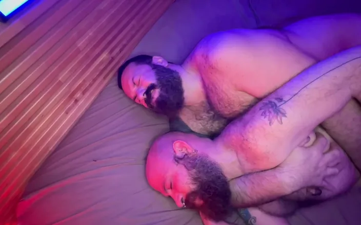 BTrucker77: Bears in Purple Bareback Threesome