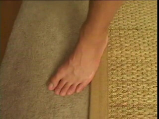 Sex Karma: Cute brunette Alicia jerks guy with her feet after having...