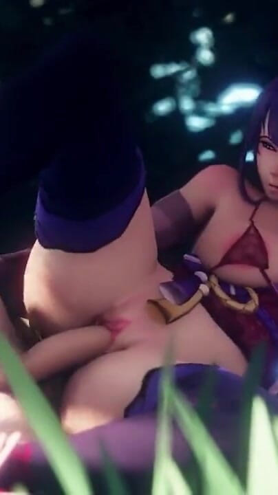 Aether Fucks Raiden Shogun in the Forest Leg up Genshin Impact Sex Spread Legs Japanese 60 Fps (DrAgk)