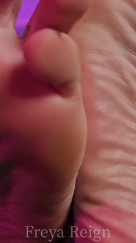 Teasing Dirty Foot Worship in Sheer Robe
