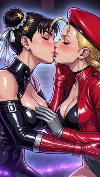 Cammy dan chun li lagi asik ciuman sama ai