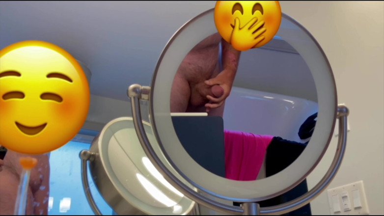 Truridge: Vor der dusche und Dusche wichsen mit sperma