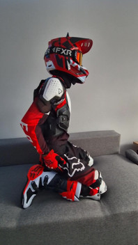 A Very Excited Biker Marked His New Fox Boots