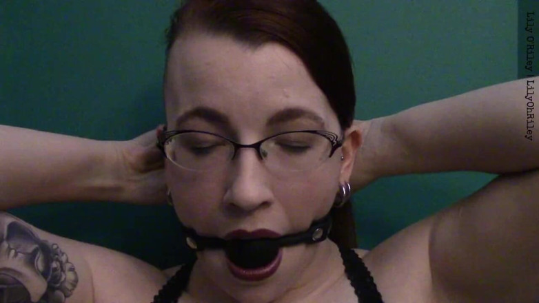 Lily O'Riley: Ballgag Staring