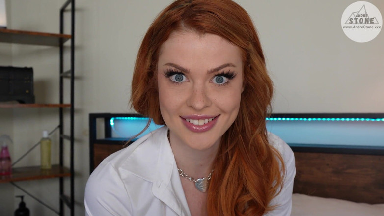 Andre Stone: Sexy Redhead College Co-ed Seduces Her Tutor