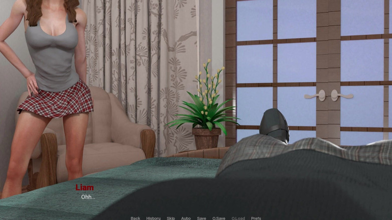 3D Cartoon Porn: Away From Home - Chloe faz sexo com Liam na cama...