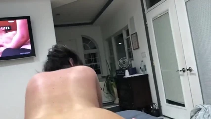 Another POV. Reverse Cowgirl Cock Milking