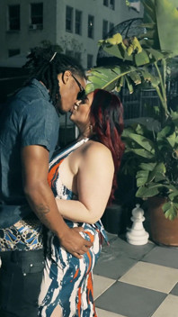 Puerto Rican Big Booty Ruda jebana na dachu z widokiem na miasto przez kubańską BBC