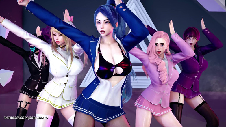 3D-Hentai Games: [MMDの] STAYC - RAN2UアーリアカリカイサイブリンセラフィーンホットストリップショーKDAリーグオブレジェンド