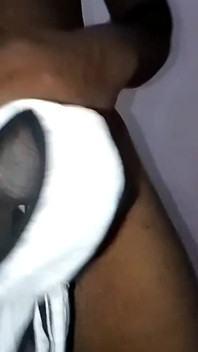 Next Door Aunty's Gray Panty Is Sneezed Hard and Sent Long All Over the Panty