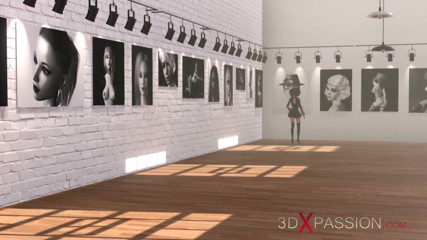 3dxpassion: Young fashion model gets fucked hard by a black man...