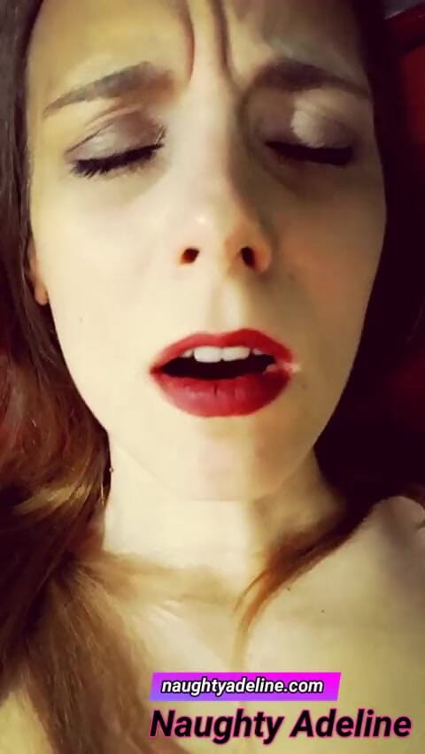 Naughty Adeline: Leche dentro de mi coño!