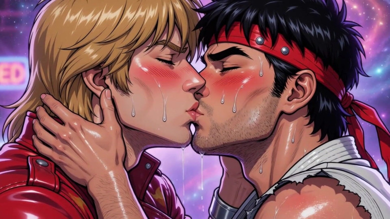 Erotic Man: Ken dan Ryu Making Out (ai)