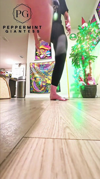 67 Giantess Size 16 Barefoot Stomp Destruction in Slow Motion