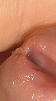 Rough Stepdaddy Using Precum as Lube on Little Dick.