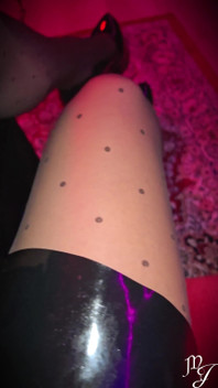 Antyhose & Latex Skirt That’s All You Get to See - Mistress Julia