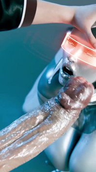 Femshep & Futa Edi - Robot Titfuck, Squirt & Creampie 3D